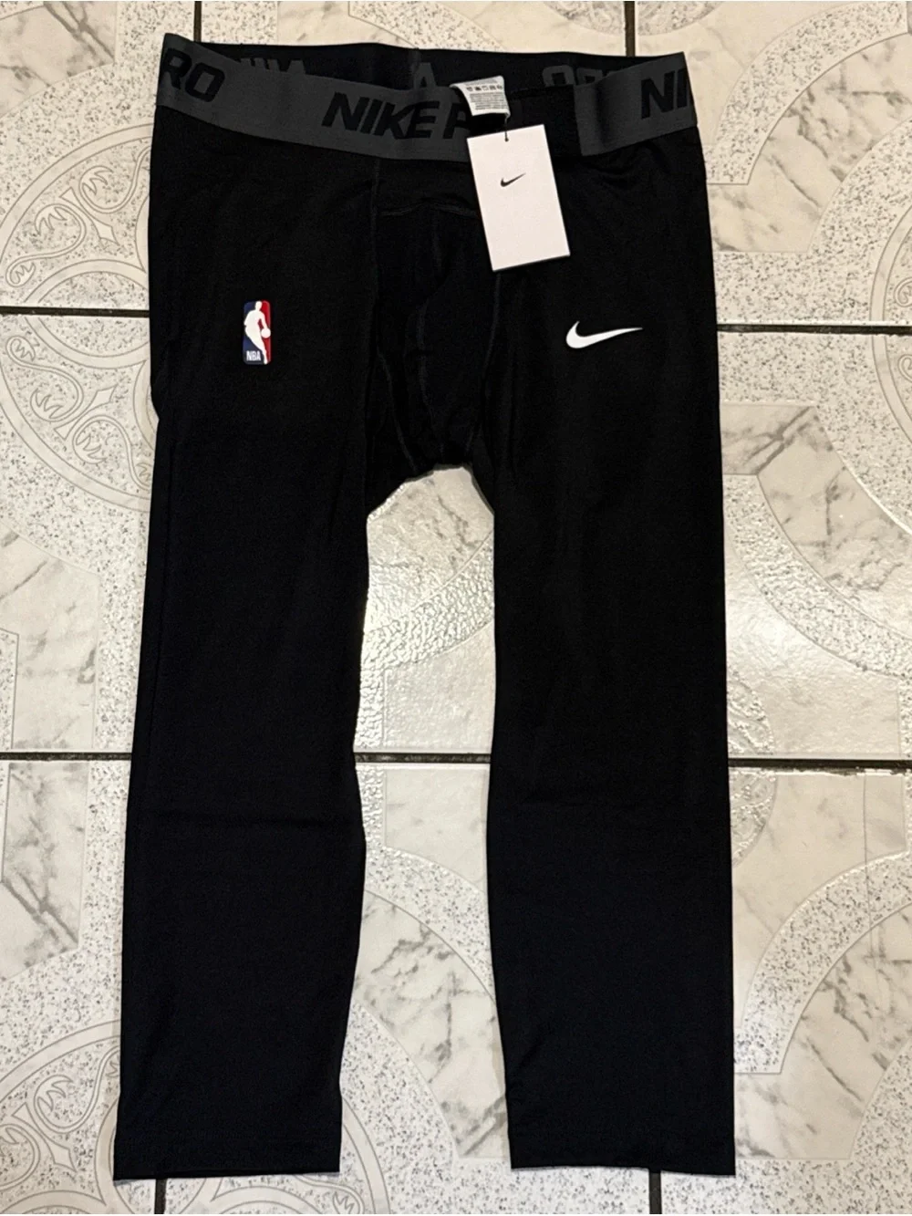 New Nike Pro NBA Player Issued 3/4 Compression Tights Men’s Sizes DN1547-010